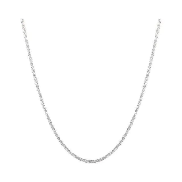 New Popular Silver Colour Sparkling Clavicle Chain